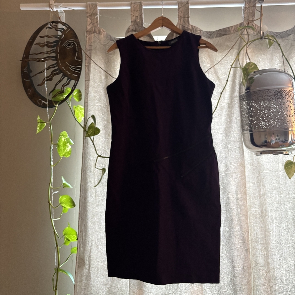 Kenneth Cole Reaction Black and White Sheath Midi Dress